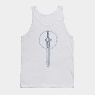 Sun Sword Line Art Version Tank Top